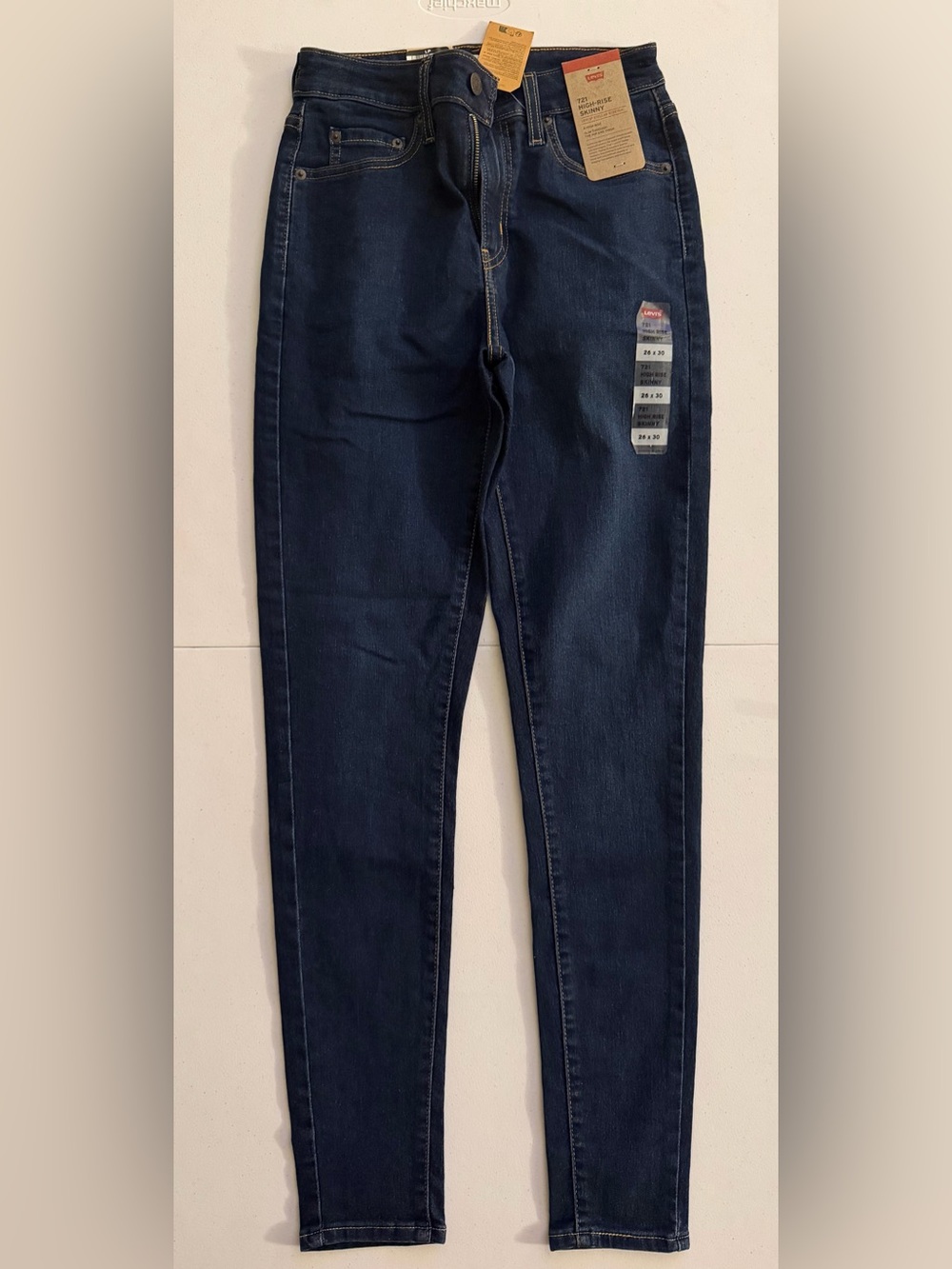 Levi's Dark Wash High Rise Skinny Jeans